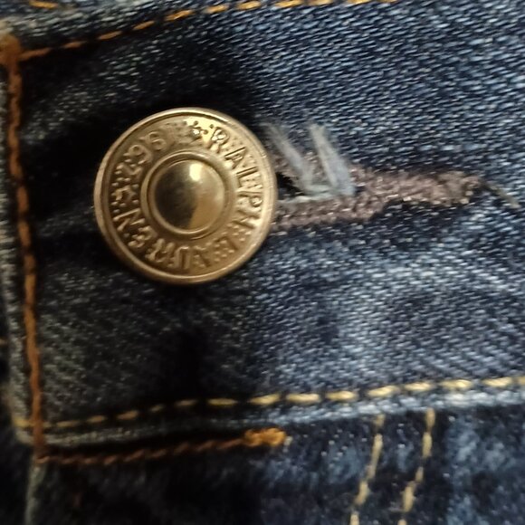 Polo Ralph Lauren 018 Slim Straight Blue Denim Jeans 40x32 Riverside Wash - Picture 4 of 16